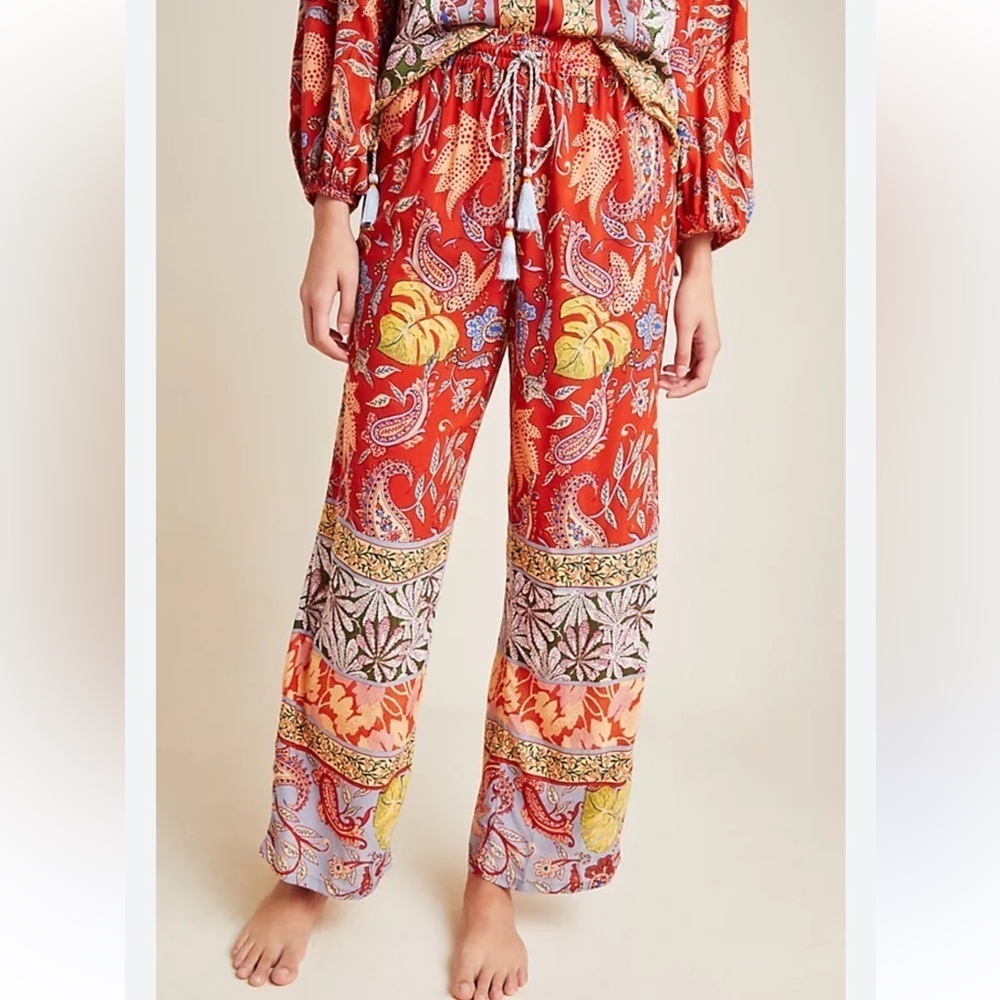 Anthropologie Sonrisa Paisley Pants Sz S